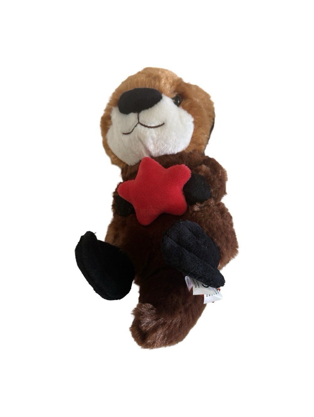 Wild Republic Cali the Sea Otter with Red Star Plush Stuffed Animal Toy
